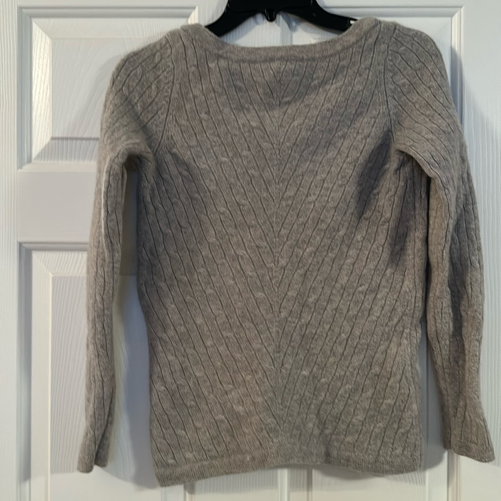 Gray cashmere sweater